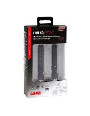ΦΛΑΣ ΕΜΠΡΟΣ ΓΙΑ MOTO LINE SQ 12V SMD LED 2 ΧΡΗΣΕΩΝ ΘΕΣΕΩΣ/ΦΛΑΣ (ΜΑΥΡΟ 92 X 16 mm) - 2 ΤΕΜ.