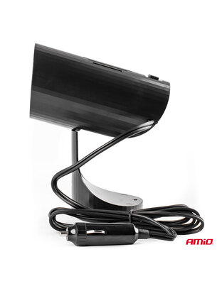 Amio - ΑΕΡΟΘΕΡΜΟ ΑΝΑΠΤΗΡΑ 12V - 150W (ΚΑΛΩΔΙΟ 150 cm) ΜΑΥΡΟ 150x100x80 mm - 1 ΤΕΜ. (02898/AM)