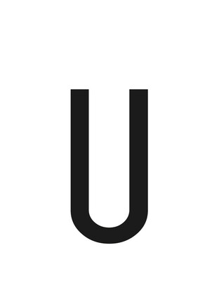 ΑΥΤΟΚΟΛΛΗΤΟ ΓΡΑΜΜΑ ΠΙΝΑΚΙΔΩΝ 60x30mm "U"