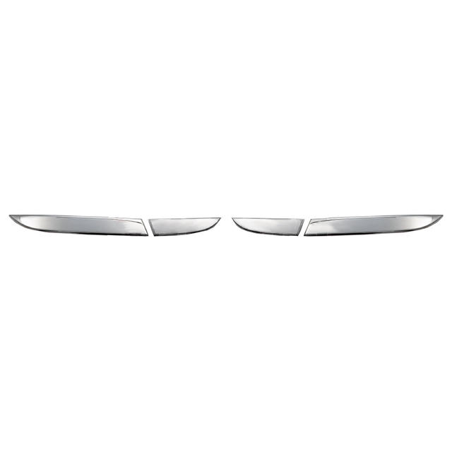 ΜΑΣΚΑΚΙΑ ΦΑΝΑΡΙΩΝ ΓΙΑ RENAULT CLIO 5D 2012+  ΚΑΤΩ ΠΙΣΩ ΦΑΝΑΡΙΩΝ ΧΡΩΜΙΟ ΜΕΤΑΛΛΙΚΑ 2ΤΕΜ.