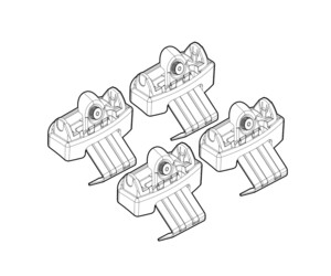 ΠΟΔΙΑ ΓΙΑ ΜΠΑΡΕΣ NORDRIVE ΓΙΑ PEUGEOT 3008 12/2023+  - 4 Τεμ.