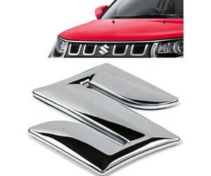 Σήμα πλαστικό ανάγλυφο με αυτοκόλλητο 10x10cm - Suzuki