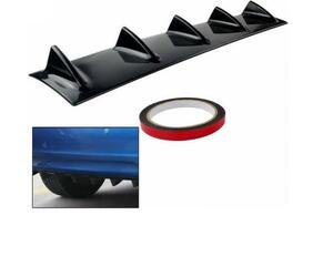 Diffuser Πίσω Προφυλακτήρα μαύρο γυαλιστερό universal 58cm