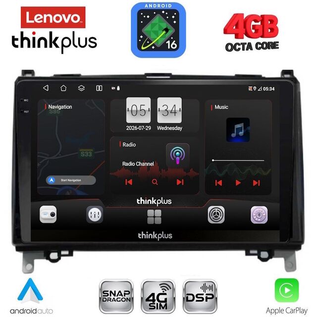 LENOVO LTG 7400_CPA (9inc) MULTIMEDIA TABLET for MERCEDES A – B -SPRINTER – VITO mod. 2007-2020