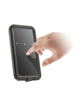 Θήκη Κινητού Hard Case της σειράς Optiline Universal Εφαρμογής για κινητά με μέγιστες διαστάσεις 78 x 165 mm, συμβατή με Βάσεις Στήριξης Κινητού Optiline για Μηχανή με σύστημα Duolock