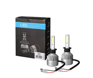 H1 LED SET C6 9-32V 6.500K 10.000lm 4 X 10W ΛΑΜΠΑ ΜΕ COB EPISTAR 1021 LED ΚΑΙ ΑΝΕΜΙΣΤΗΡΑΚΙ M-TECH - 2 ΤΕΜ.