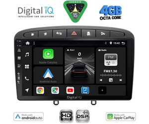 DIGITAL IQ BXF 16513BL_CPAA (9inc) MULTIMEDIA TABLET for PEUGEOT 308 mod. 2007-2012 - RCZ mod. 2009-2015 (BLACK)