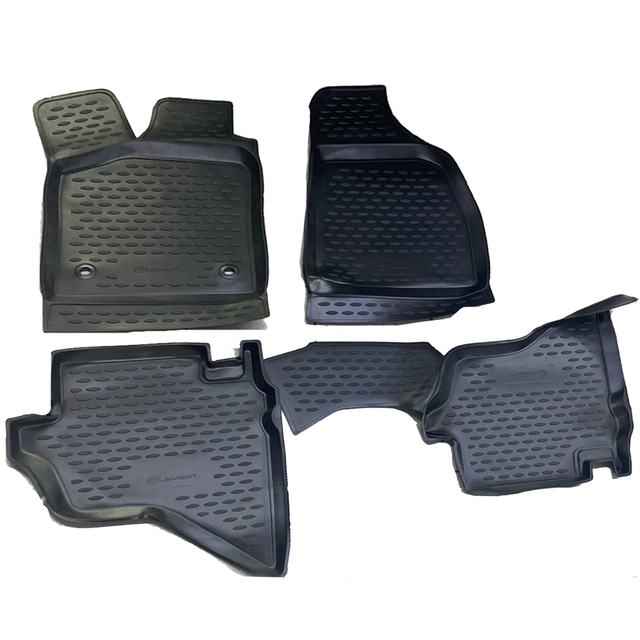 ΠΑΤΑΚΙΑ ΣΕ ΣΚΑΦΗ TPE ΛΑΣΤΙΧΟ ΓΙΑ FORD RANGER 2007-2011  ΣΕ ΜΑΥΡΟ ΧΡΩΜΑ ΜΕ ΔΙΑΤΡΗΤΑ ΚΟΥΜΠΩΜΑΤΑ NOVLINE - 4 ΤΕΜ.