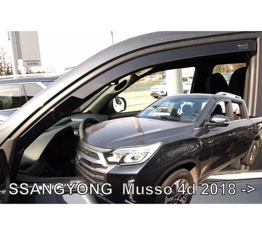 ΑΝΕΜΟΘΡΑΥΣΤΕΣ ΓΙΑ SSANGYONG MUSSO 4D 2018+ ΖΕΥΓΑΡΙ ΑΠΟ ΕΥΚΑΜΠΤΟ ΦΙΜΕ ΠΛΑΣΤΙΚΟ HEKO - 2 ΤΕΜ.
