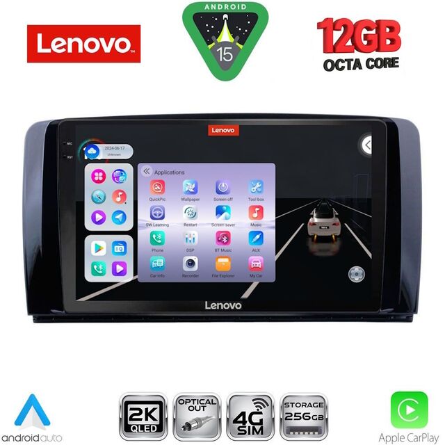 LENOVO SSZ 12422_CPA (9inc) MULTIMEDIA TABLET for MERCEDES R (W251) mod. 2006-2015