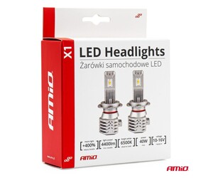 Amio - ΛΑΜΠΕΣ LED H4 10-16V 40W 6.500K 4400lm (ΨΥΚΤΡΑ) X1 - 2ΤΕΜ. (02965/AM)