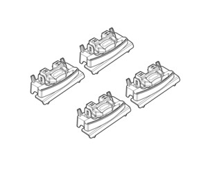ΠΟΔΙΑ ΓΙΑ ΜΠΑΡΕΣ NORDRIVE ΓΙΑ TOYOTA COROLLA CROSS 5D 09/2022+ - 4 τεμ.