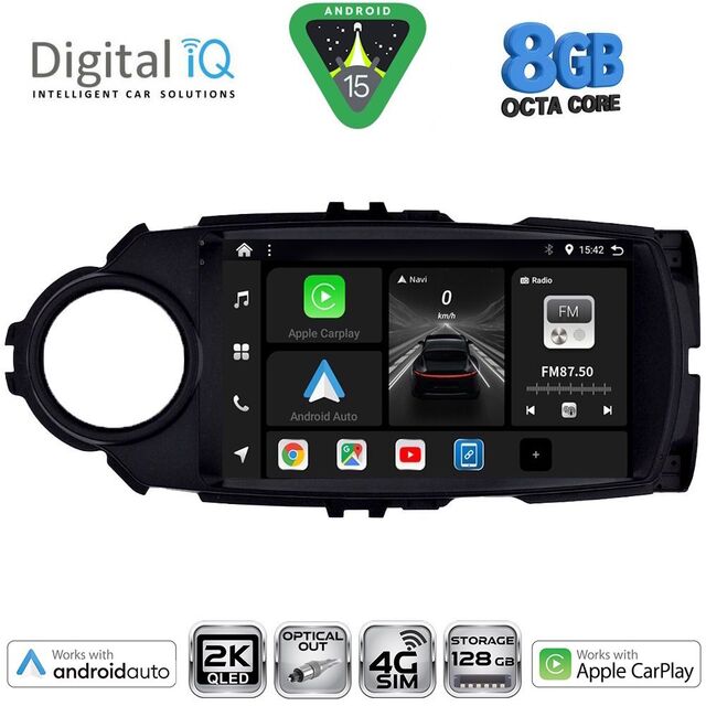 DIGITAL IQ BXK 20737FL_CPAA (9inc) MULTIMEDIA TABLET for TOYOTA YARIS mod. 2015-2020