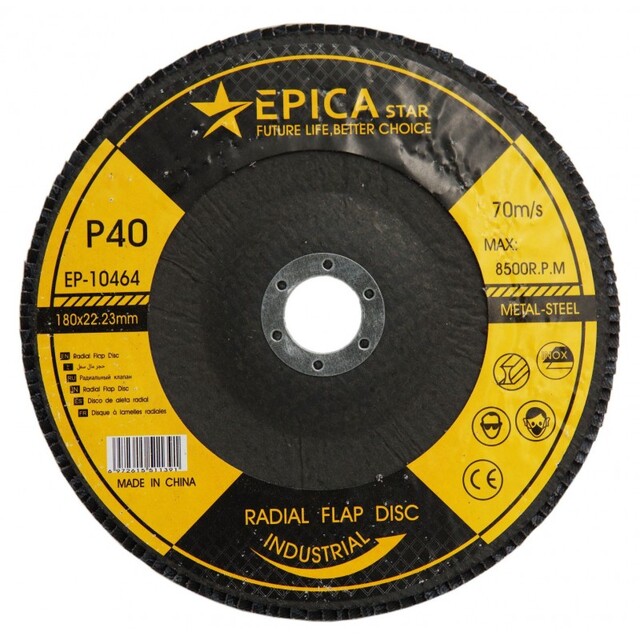 ΔΙΣΚΟΣ ΛΕΙΑΝΣΗΣ P40 180x22.23mm EPICA STAR TO-EP-10464