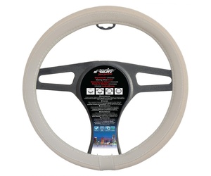 FIAT 500 ΚΑΛΥΜΜΑ ΤΙΜΟΝΙΟΥ ΜΠΕΖ ΓΙΑ FIAT 500 37-39cm 50% ΔΕΡΜΑ+50% ΒΑΜΒΑΚΕΡΟ
