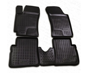 ΠΑΤΑΚΙΑ ΣΕ ΣΚΑΦΗ TPE ΛΑΣΤΙΧΟ ΓΙΑ HYUNDAI GETZ 5D 2002-2008  ΣΕ ΜΑΥΡΟ ΧΡΩΜΑ NOVLINE - 4 ΤΕΜ.
