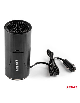 Amio - ΑΕΡΟΘΕΡΜΟ ΑΝΑΠΤΗΡΑ 12V - 150W (ΚΑΛΩΔΙΟ 150 cm) ΜΑΥΡΟ 150x100x80 mm - 1 ΤΕΜ. (02898/AM)