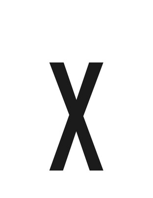 ΑΥΤΟΚΟΛΛΗΤΟ ΓΡΑΜΜΑ ΠΙΝΑΚΙΔΩΝ 60x30mm "X"