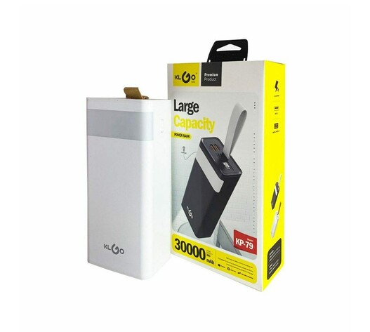 KLGO POWER BANK 30.000mAh ΜΕ 2 ΘΥΡΕΣ USB KP-79