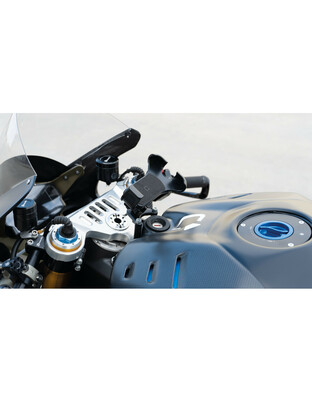 Βάση Στήριξης Κινητού Panigale της σειράς Titan Optiline για τις Βίδες στην Μίζα στο Τιμόνι Μηχανής Panigale 899, 959, V2, 1199, 1299, V4 με σύστημα Duolock, συμβατή με Θήκες ή Αντάπτορες Κινητού Optiline