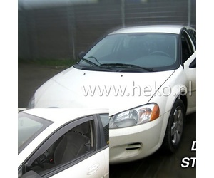 ΑΝΕΜΟΘΡΑΥΣΤΕΣ ΓΙΑ DODGE STRATUS 4D 2001-2005 ΖΕΥΓΑΡΙ ΑΠΟ ΕΥΚΑΜΠΤΟ ΦΙΜΕ ΠΛΑΣΤΙΚΟ HEKO - 2 ΤΕΜ.
