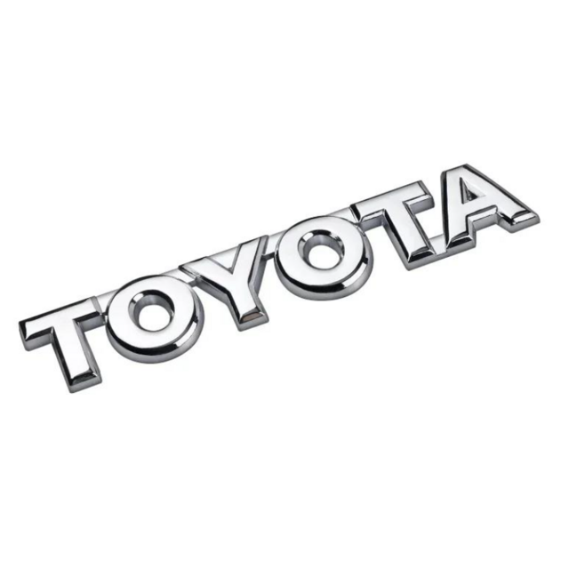 Λογότυπο μεταλλικό γράμματα χρωμίου 9x1,7cm Toyota