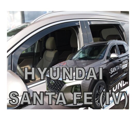 ΑΝΕΜΟΘΡΑΥΣΤΕΣ ΓΙΑ HYUNDAI SANTA FE IV 5D 2018+ ΣΕΤ ΑΥΤΟΚΙΝΗΤΟΥ ΑΠΟ ΕΥΚΑΜΠΤΟ ΦΙΜΕ ΠΛΑΣΤΙΚΟ HEKO - 4 ΤΕΜ.