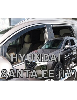 ΑΝΕΜΟΘΡΑΥΣΤΕΣ ΓΙΑ HYUNDAI SANTA FE IV 5D 2018+ ΣΕΤ ΑΥΤΟΚΙΝΗΤΟΥ ΑΠΟ ΕΥΚΑΜΠΤΟ ΦΙΜΕ ΠΛΑΣΤΙΚΟ HEKO - 4 ΤΕΜ.