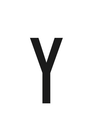 ΑΥΤΟΚΟΛΛΗΤΟ ΓΡΑΜΜΑ ΠΙΝΑΚΙΔΩΝ 60x30mm "Y"