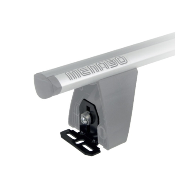 MENABO DLFIX203FP KIT TYPE FP Άκρα (Πόδια) για Μπάρες Οροφής Delta / Omega / χρώματος Black / Silver - 1 Σετ (10590/MB)