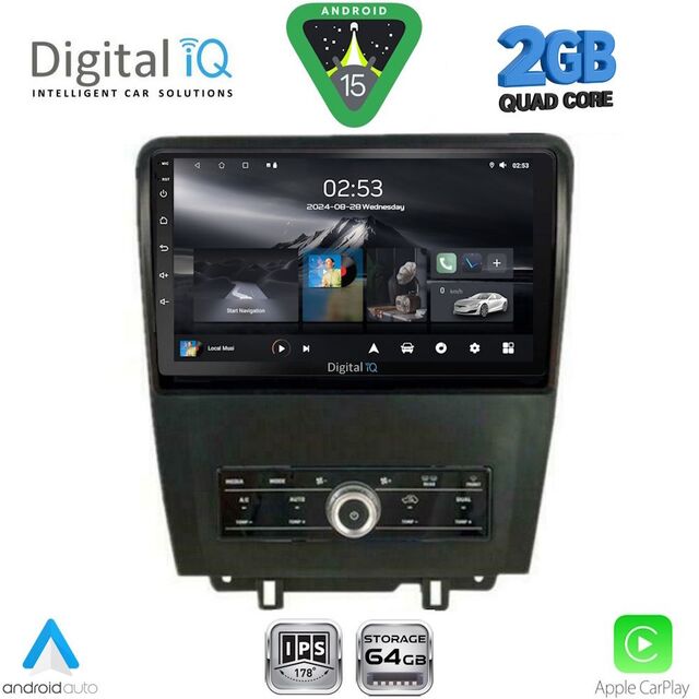 DIGITAL IQ RSD 1165_CPA (9inc) MULTIMEDIA TABLET for FORD MUSTANG mod. 2010-2015