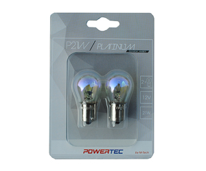 P21W 12V 21W BA15s ΜΟΝΟΠΟΛΙΚΟ RAINBOW POWERTECK PLATINUM 2ΤΕΜ.