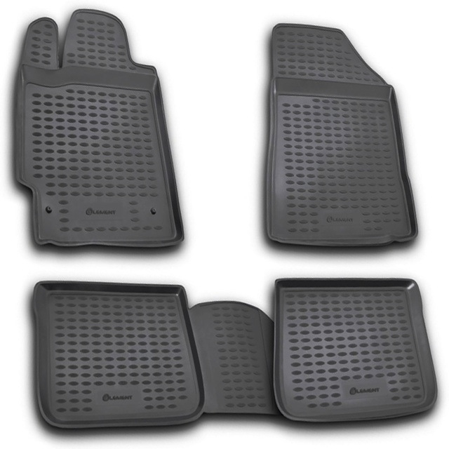 ΠΑΤΑΚΙΑ ΣΕ ΣΚΑΦΗ TPE ΛΑΣΤΙΧΟ ΓΙΑ TOYOTA CAMRY 07/2006-2011  ΣΕ ΑΝΘΡΑΚΙ ΣΚΟΥΡΟ ΓΚΡΙ ΧΡΩΜΑ NOVLINE - 4 ΤΕΜ.