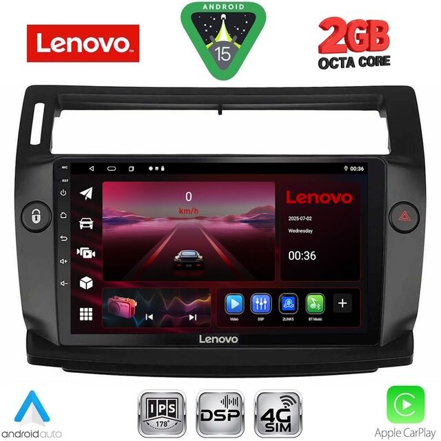 LENOVO LVF 5084BL_CPA (9inc) MULTIMEDIA TABLET for CITROEN C4  mod. 2004-2011 (BLACK)