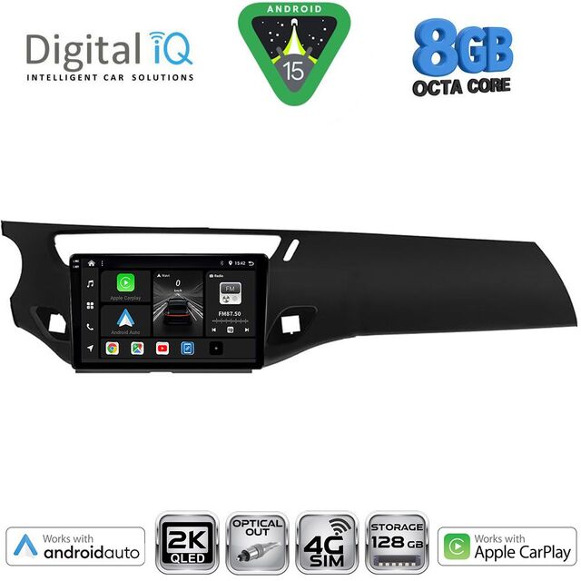 DIGITAL IQ BXK 20092BL_CPAA (9inc) MULTIMEDIA TABLET for CITROEN C3 - DS3 mod. 2009-2016 (BLACK)