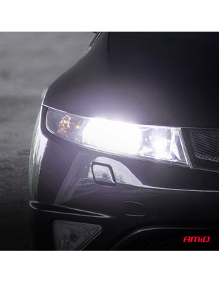 Amio - Λαμπτήρες LED F25 PRO Black Edition H8/H9/H11/H16 68W 12-24V Full CAN Bus με Φωτεινότητα 7646lm σε Ψυχρό Λευκό 6000K για Επιβατικά Αυτοκίνητα & Φορτηγά - Σετ 2 τεμ. (04721/AM)