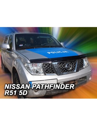 ΑΝΕΜΟΘΡΑΥΣΤΗΣ ΚΑΠΩ ΑΥΤΟΚΙΝΗΤΟΥ ΓΙΑ NISSAN NAVARA D40 2004-2010 / PATHFINDER 5D 2005-2012 ΑΠΟ ΕΥΚΑΜΠΤΟ ΦΙΜΕ ΠΛΑΣΤΙΚΟ HEKO - 1 ΤΕΜ.