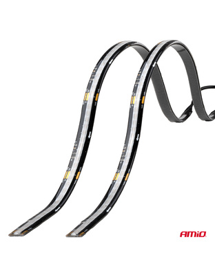 Amio – Ταινία LED RGB 12V 2x30cm Flexible με Τηλεχειριστήριο για Πολύχρωμο Εσωτερικό Φωτισμό & Easy Control – Σετ 2 Τεμ. (04579/AM)