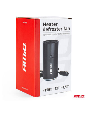 Amio - ΑΕΡΟΘΕΡΜΟ ΑΝΑΠΤΗΡΑ 12V - 150W (ΚΑΛΩΔΙΟ 150 cm) ΜΑΥΡΟ 150x100x80 mm - 1 ΤΕΜ. (02898/AM)