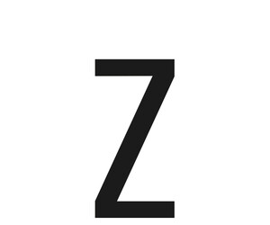 ΑΥΤΟΚΟΛΛΗΤΟ ΓΡΑΜΜΑ ΠΙΝΑΚΙΔΩΝ 60x30mm "Z"