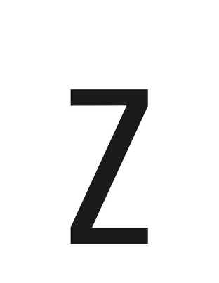 ΑΥΤΟΚΟΛΛΗΤΟ ΓΡΑΜΜΑ ΠΙΝΑΚΙΔΩΝ 60x30mm "Z"