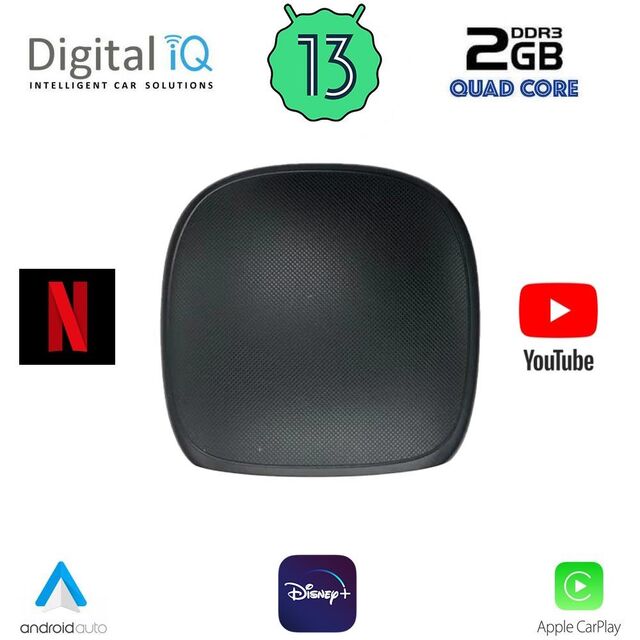 DIGITAL IQ X1800 (CPAA) USB ADAPTOR for Wireless Carplay-Android Auto with NETFLIX - YOUTUBE - DISNEY+