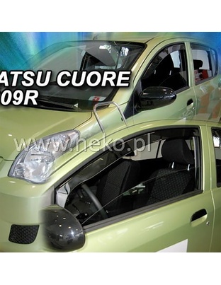 ΑΝΕΜΟΘΡΑΥΣΤΕΣ ΓΙΑ DAIHATSU CUORE 7 5D 2007-2018 ΖΕΥΓΑΡΙ ΑΠΟ ΕΥΚΑΜΠΤΟ ΦΙΜΕ ΠΛΑΣΤΙΚΟ HEKO - 2 ΤΕΜ.