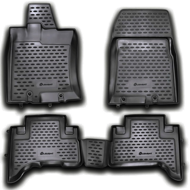 ΠΑΤΑΚΙΑ ΣΕ ΣΚΑΦΗ TPE ΛΑΣΤΙΧΟ ΓΙΑ TOYOTA FJ-CRUISER 2006+  ΣΕ ΑΝΘΡΑΚΙ ΣΚΟΥΡΟ ΓΚΡΙ ΧΡΩΜΑ NOVLINE - 4 ΤΕΜ.