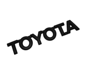 Λογότυπο μεταλλικό γράμματα μαύρο ματ 12x2,5cm Toyota