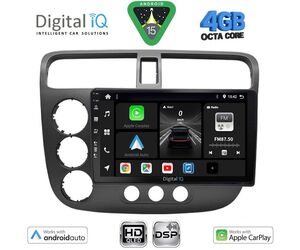 DIGITAL IQ BXF 16187_CPAA (9inc) MULTIMEDIA TABLET for HONDA CIVIC 4D mod. 2001-2006