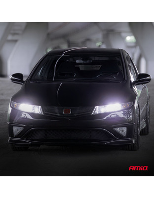 Amio - Λαμπτήρες LED F25 PRO Black Edition H8/H9/H11/H16 68W 12-24V Full CAN Bus με Φωτεινότητα 7646lm σε Ψυχρό Λευκό 6000K για Επιβατικά Αυτοκίνητα & Φορτηγά - Σετ 2 τεμ. (04721/AM)