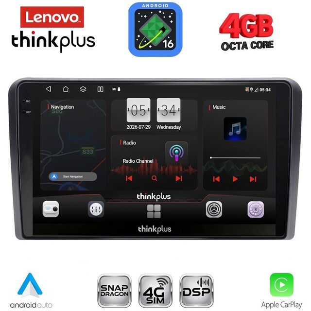 LENOVO LTG 7174L_CPA (10inc) MULTIMEDIA TABLET for FORD TRANSIT CONNECT mod. 2018-2025 Low Version