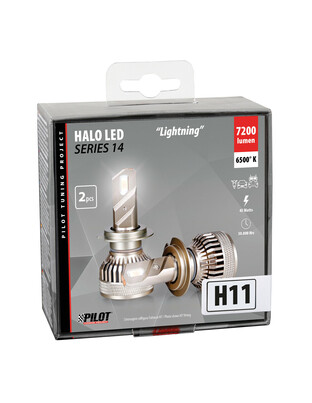 H11 9-32V PGJ19-2 6.500K 7.200lm 45W HALO LED LIGHTING SERIES 14 G-XP SPECIAL CHIPS 2ΤΕΜ. LED KIT