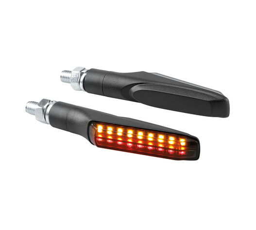 ΦΛΑΣ MOTO ΠΙΣΩ 12V SMD LED ΜΑΥΡΟ 3 ΧΡΗΣΕΩΝ (ΘΕΣΕΩΣ /ΦΛΑΣ/ΣΤΟΠ) 91x15mm  LAMPA  - 2 TEM.